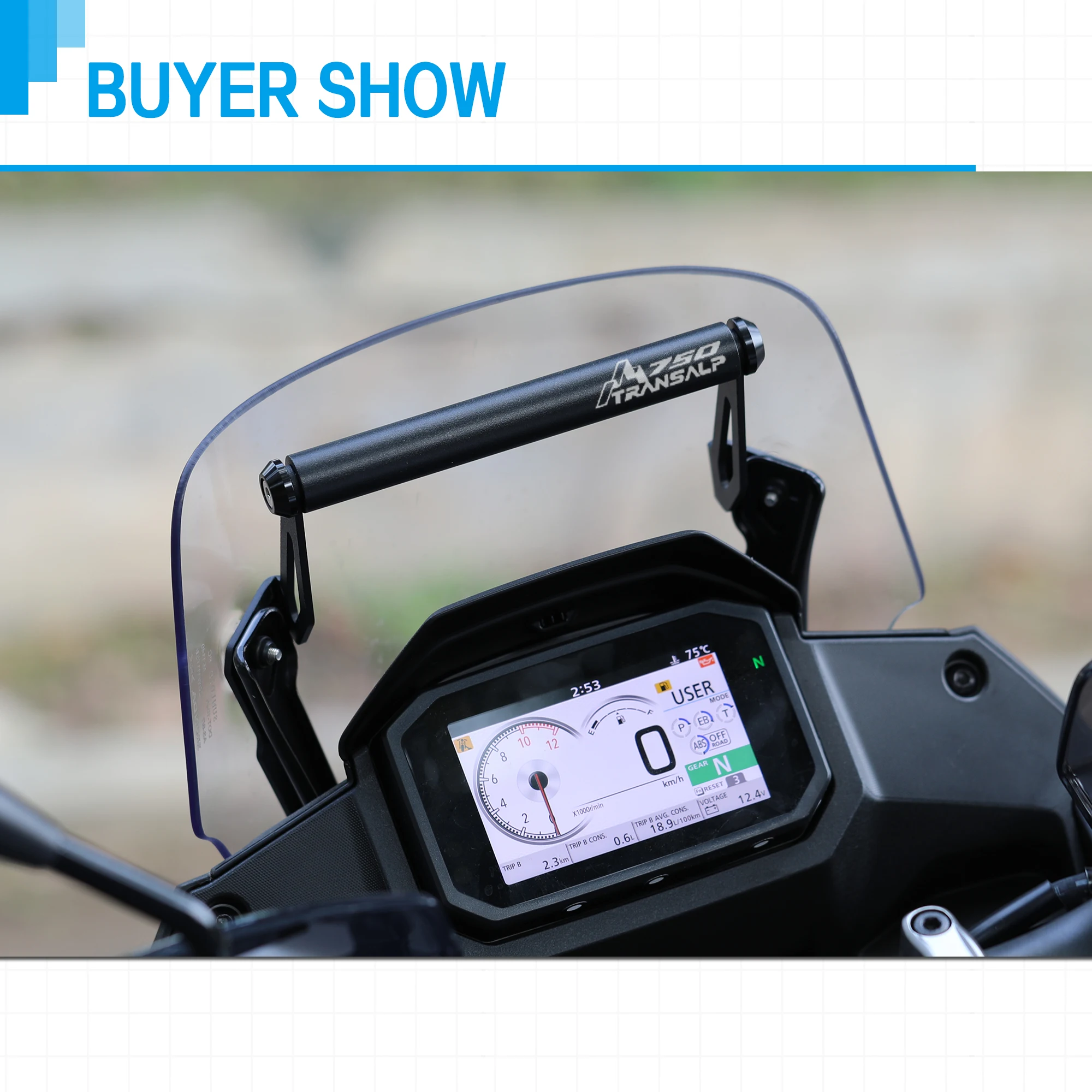 For Honda 750 TRANSALP XL750 2023 2024 Motorcycle xl750v Accessories Phone Holder Stand GPS Navigation Plate Bracket