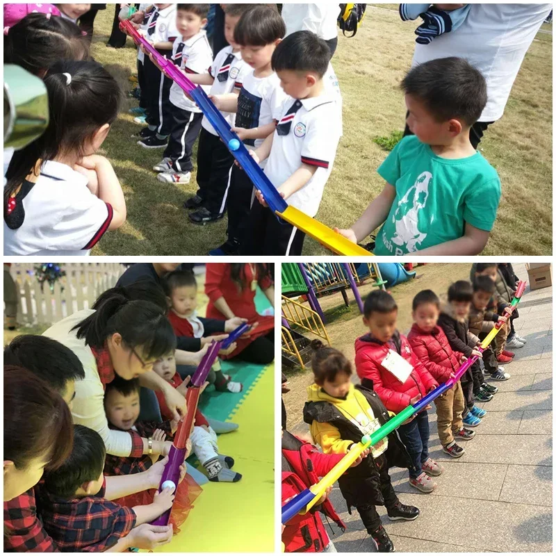 어린이 야외 U자형 공 전달 게임 재미있는 팀 협력 게임 학교 활동 훈련 장난감 어린이 학생 스포츠 대회 장난감