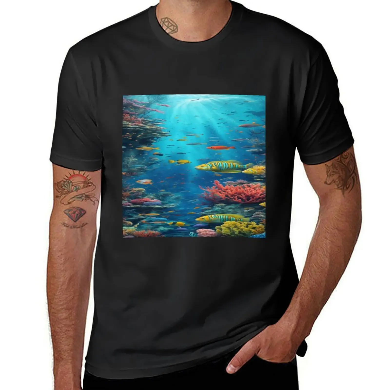 

The world of sea T-Shirt new edition tees quick drying mens graphic t-shirts