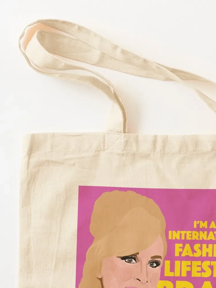 SONJA MORGAN ฉันเป็นแฟชั่นไลฟ์สไตล์นานาชาติแบรนด์ RHONY (แม่บ้านที่แท้จริงแห่งนิวยอร์ก) Tote Bag กระเป๋าถือกระเป๋าถือ