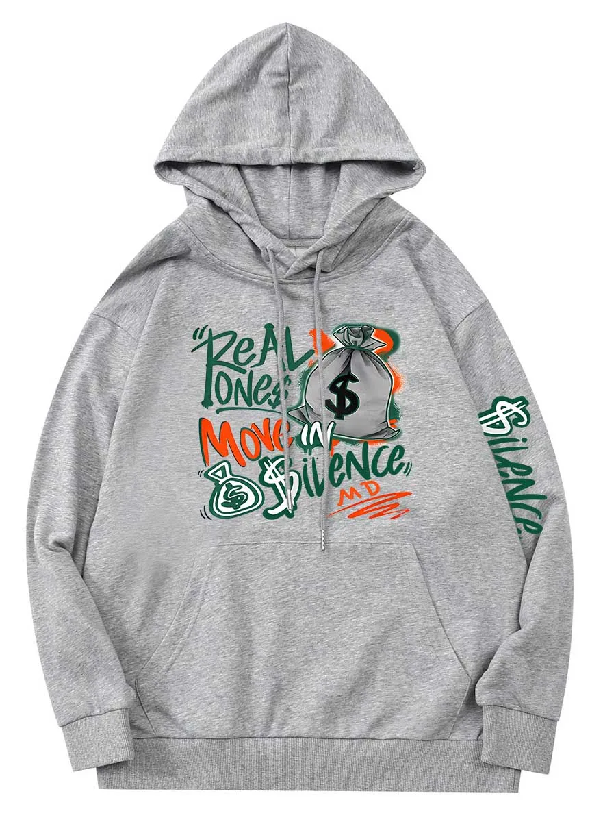 Lw Plus Size Hoodie Met Letterprint Capuchon Casual Losse Hoodie Dames Sweatshirt 2023 Nieuwe Herfst Winter Dames Hoodie