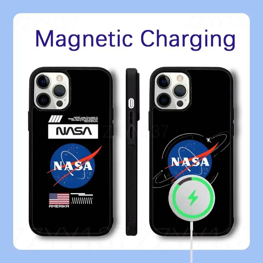 

N-Nasa-S Moon Earth Planets Phone Case For iPhone 16,15,14,13,12,11,Pro,Max,Plus,Mini,SE Magsafe Magnetic Wireless Charging