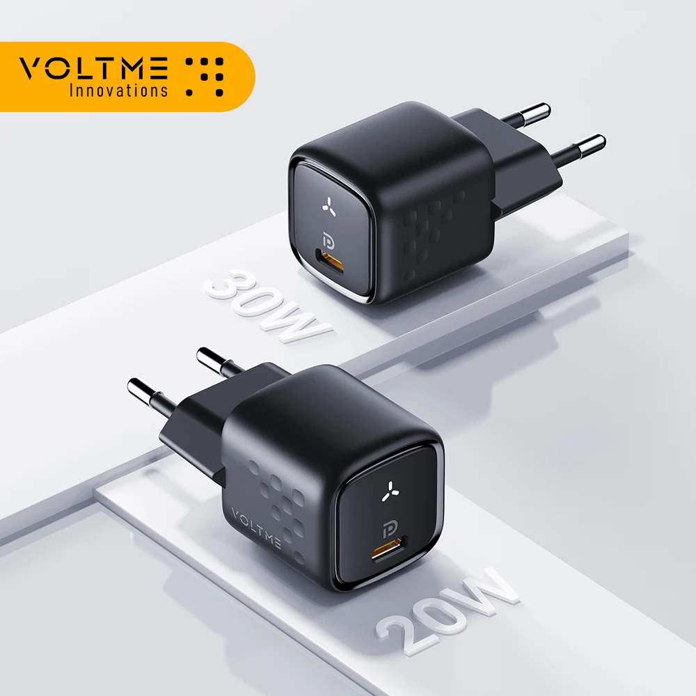 VOLTME PD USB Charger Quick Charge 3.0 30W Fast Phones Charger Adapter For iPhone Samsung Huawei Xiaomi Fast Charging USB Port