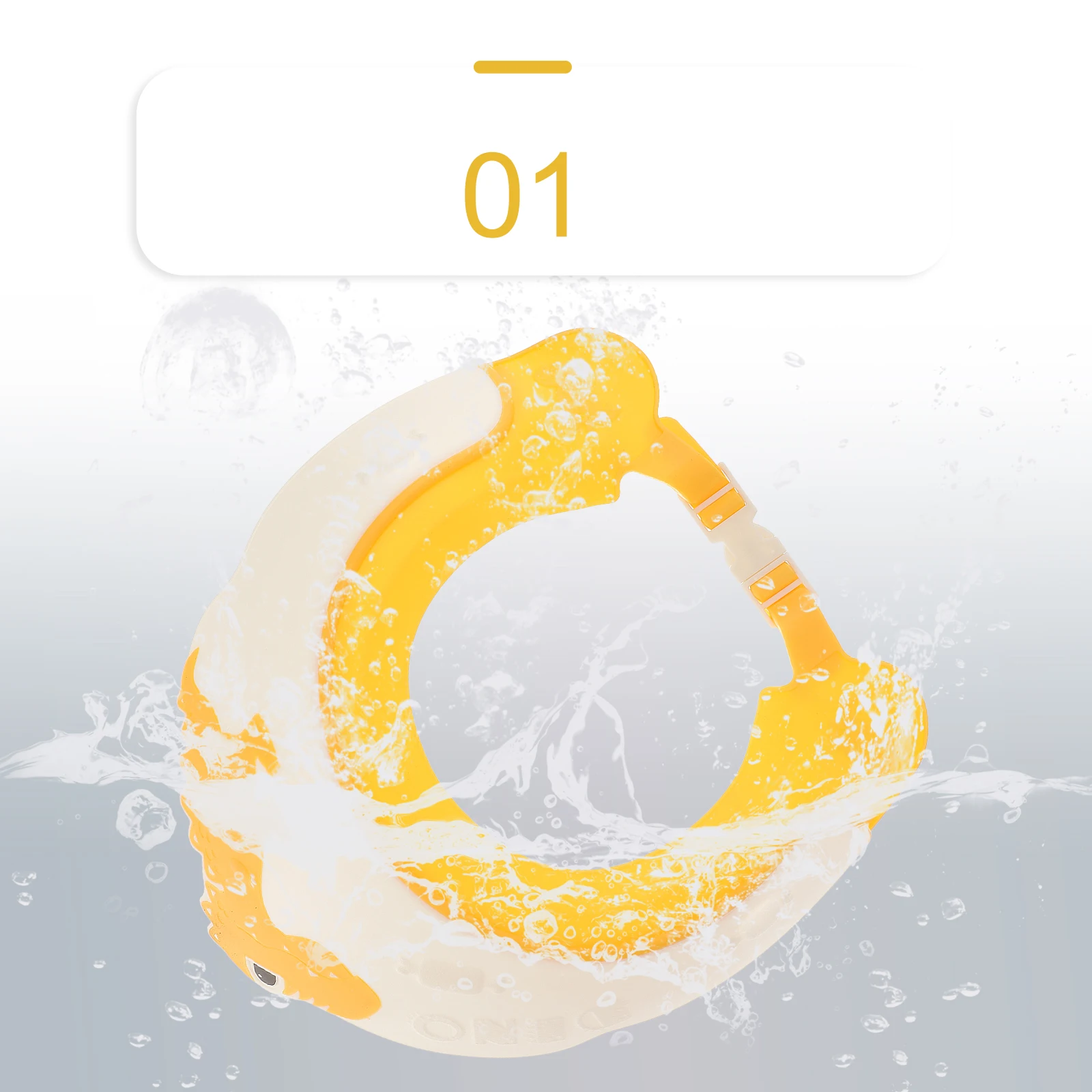 

Waterproof Pp Tpe Baby Shower Caps Toddler Bath Hat Kids Hair Washing Shield Ear Protector Dinosaur Cap