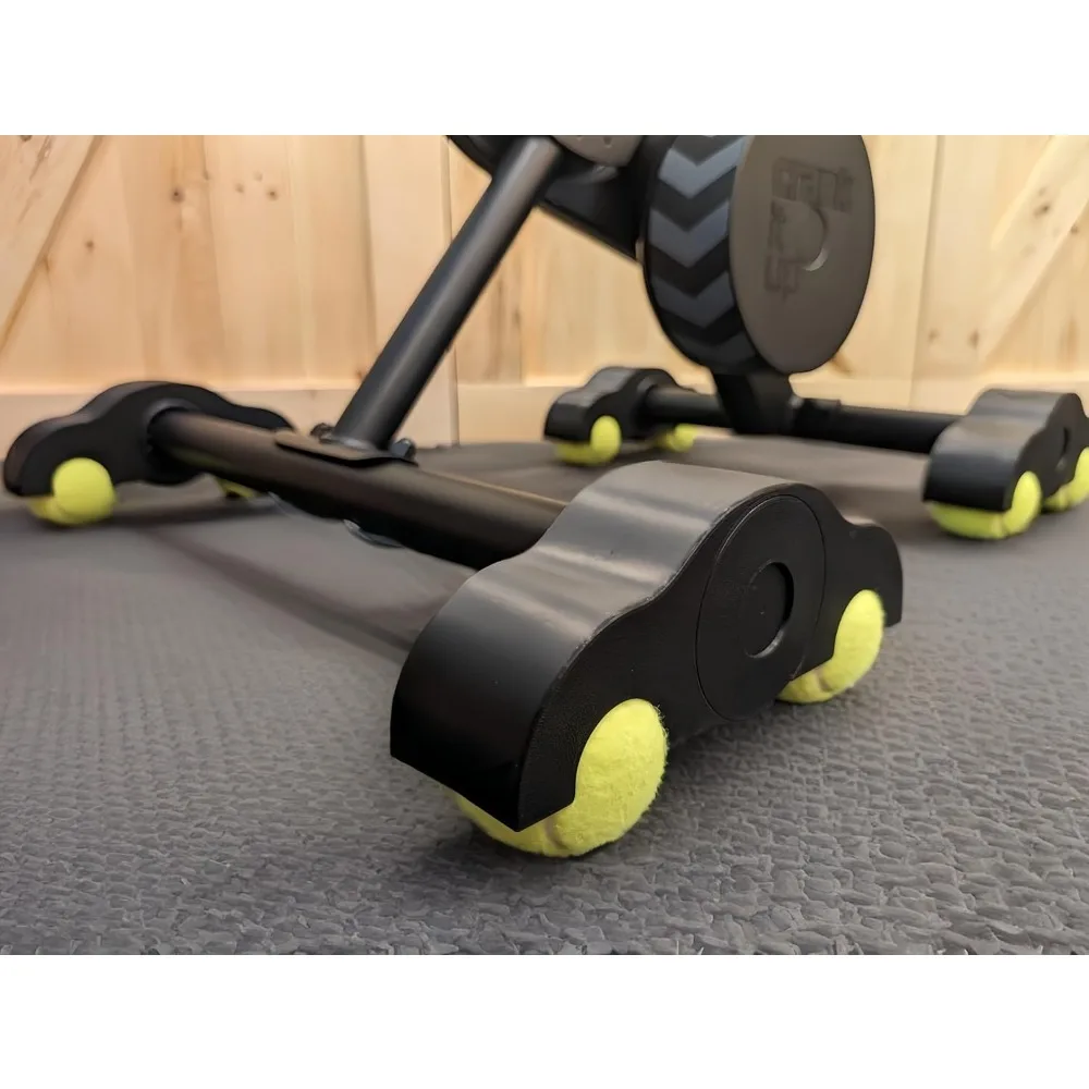 

4 Pack Indoor Cycling Snap Rocker Feet Adapters with 8 Pack Tennis Balls,Stability Accessories for Smart Bike Resistance Trainer
