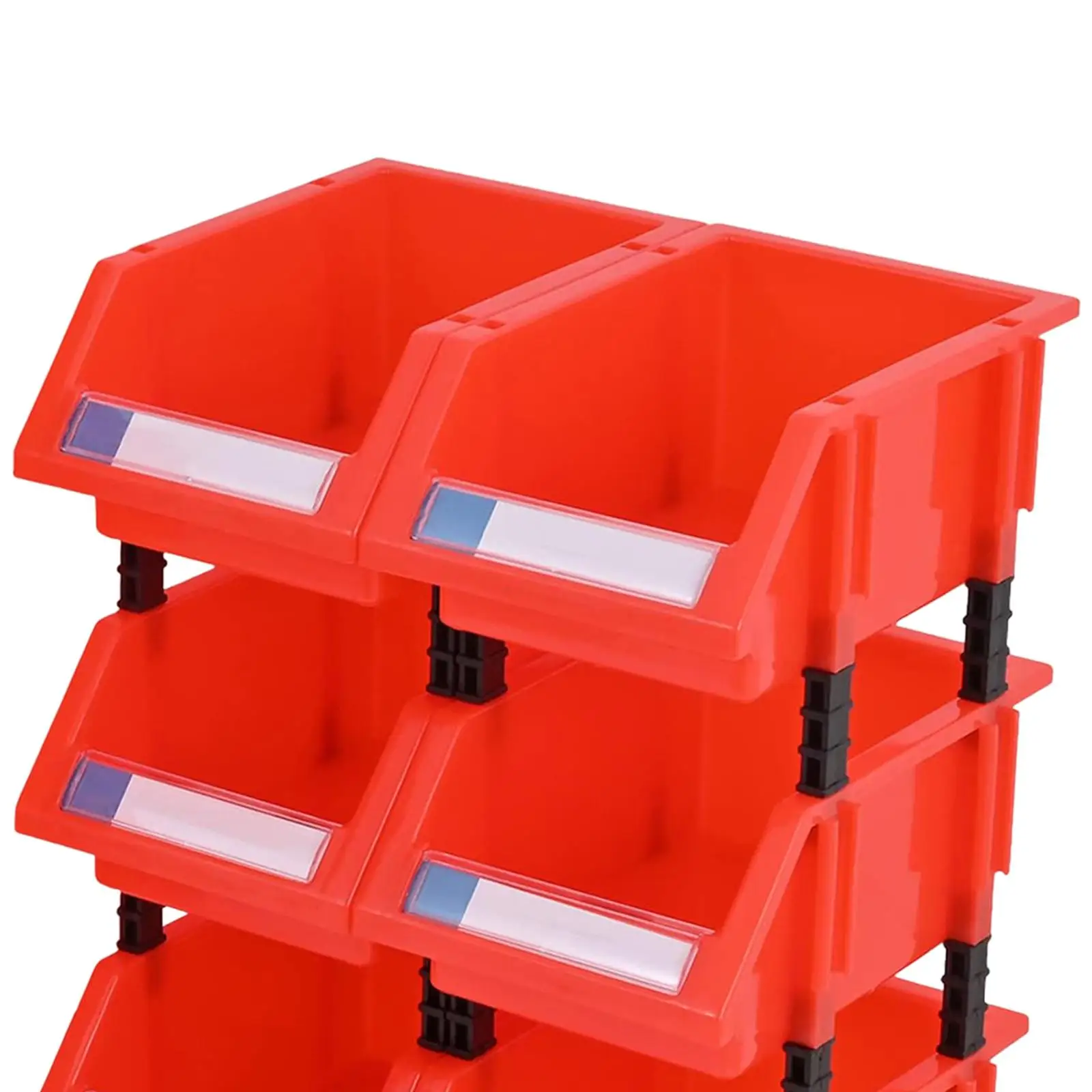 6x Hardware Tool Case Component Storage Bin Hardware Storage Organizer for Buttons