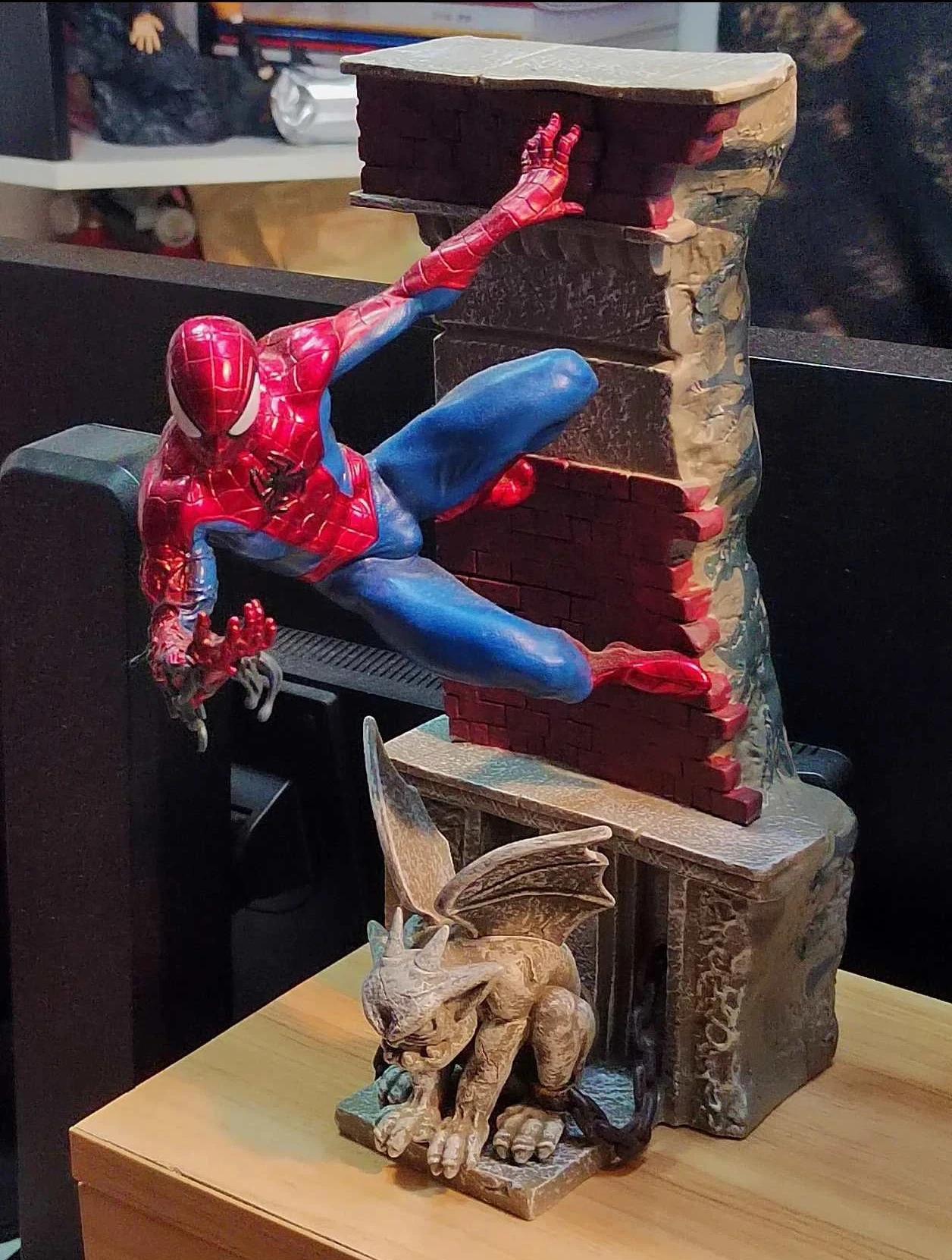 

Spot Steel Spider Man Hero Expedition Handmade High Quality Edition Model Statue Car Ornament Gift Children'S Toy Surprise Gift