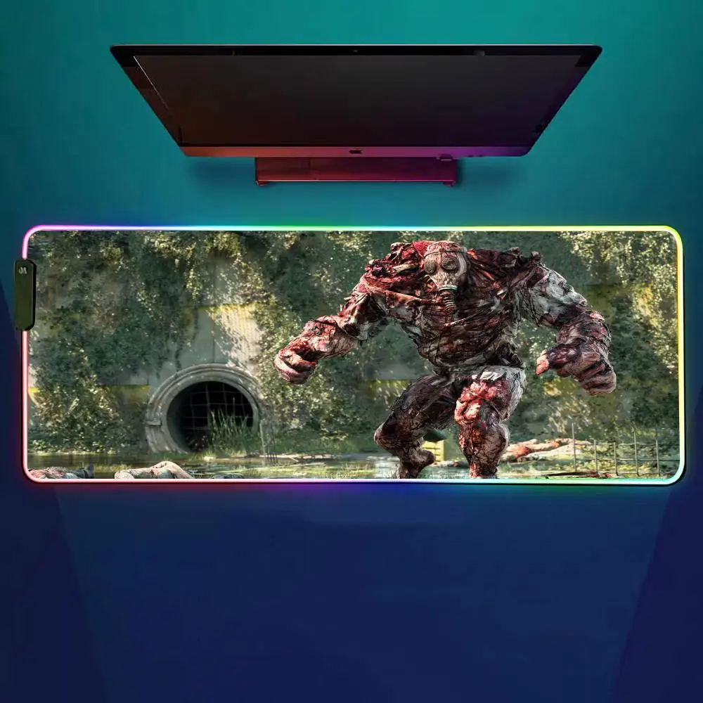 

Dying Light The-Beast Коврик для мыши RGB Игровой коврик для мыши Настольный коврик HD Gamer Большой светодиодный светильник XXL Коврики для мыши