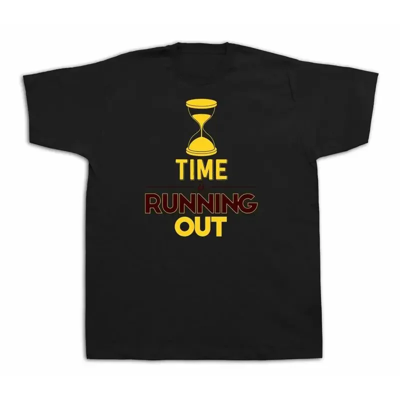 Hourglass time running out timer clock sandglass T shirt funny event gift tee