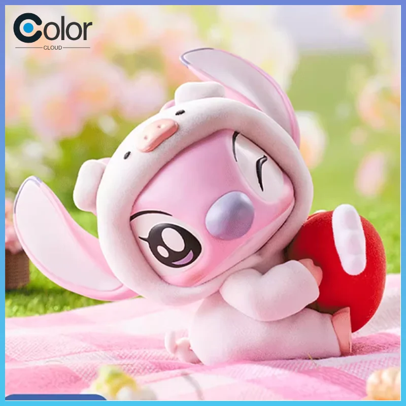 

Stitch Animal Party Series Figurines Trendy Blind Boxes Vinyl Dolls Keychains Pendants Desktop Car Ornaments Collectibles Gifts
