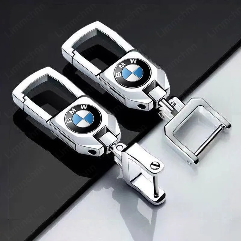 For Bmw M E46 E90 E60 F10 F30 E39 E36 F20 E87 F20 F40 E88 X1 X3 X5 X7 X6 Metal Car Emblem Key Chain Rings Auto Keychain Styling