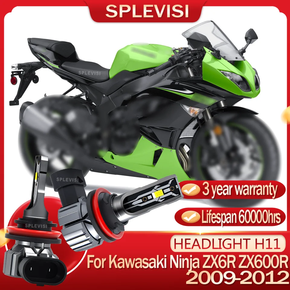 

Waterproof IP68 Energy Saving High-Performance LED H11 Motorcycle Headlight For Kawasaki Ninja ZX6R ZX600R 2009 2010 2011 2012