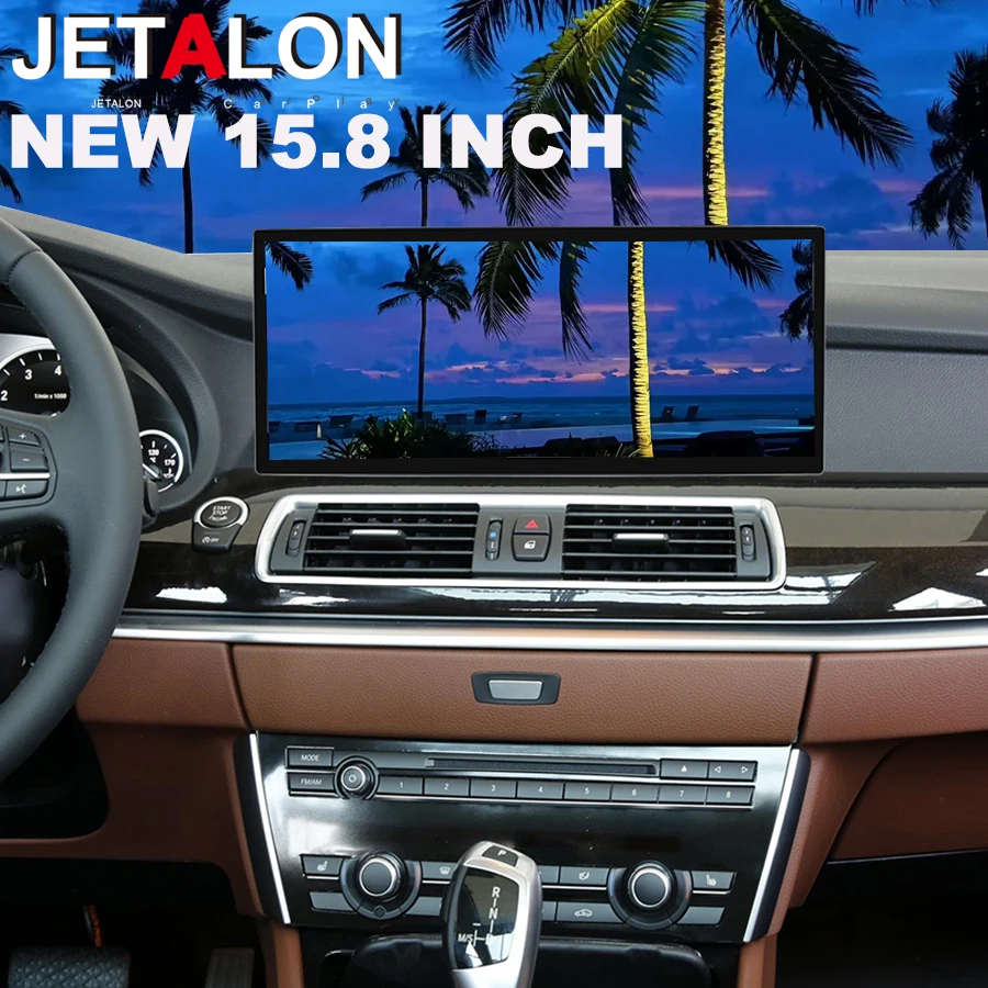 

15,8-дюймовый HD-экран для BMW 5 серии GT F10 F11 2010-2019 NBT CIC EVO, мультимедийная система Android Auto, GPS-навигация, CarPlay, Bluetooth