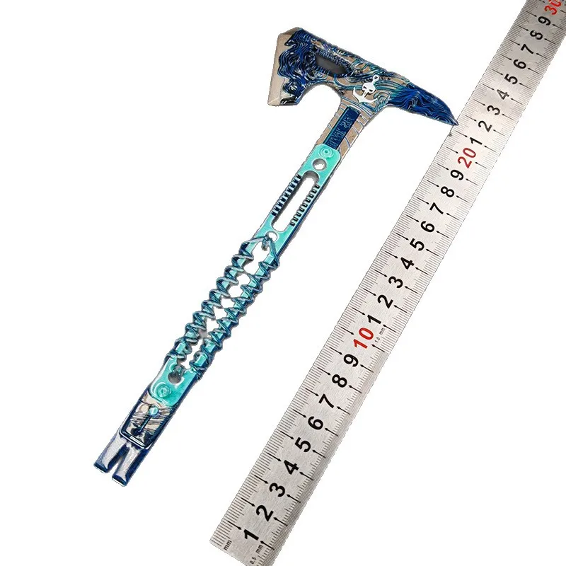 22 センチメートル/8.66 インチデルタフォース新合金おもちゃと金属モデルの黒海戦術斧近接武器ゲーム周辺機器マーシーシャドウエッジ