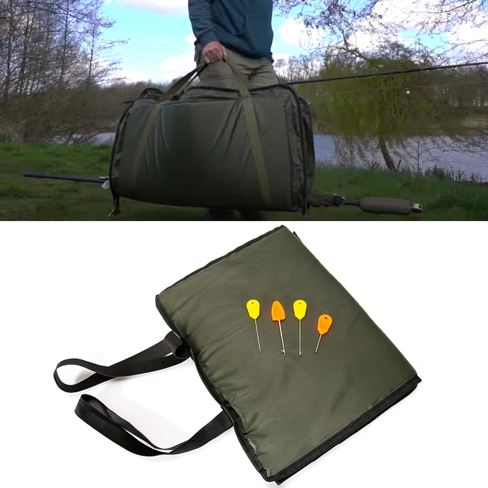 Multipurpose Foldable Carp Fishing Quick Pad Fish Unhooking Mat With 4pcs Baiting Needles Drill Set Fishing Scale For Outdoor