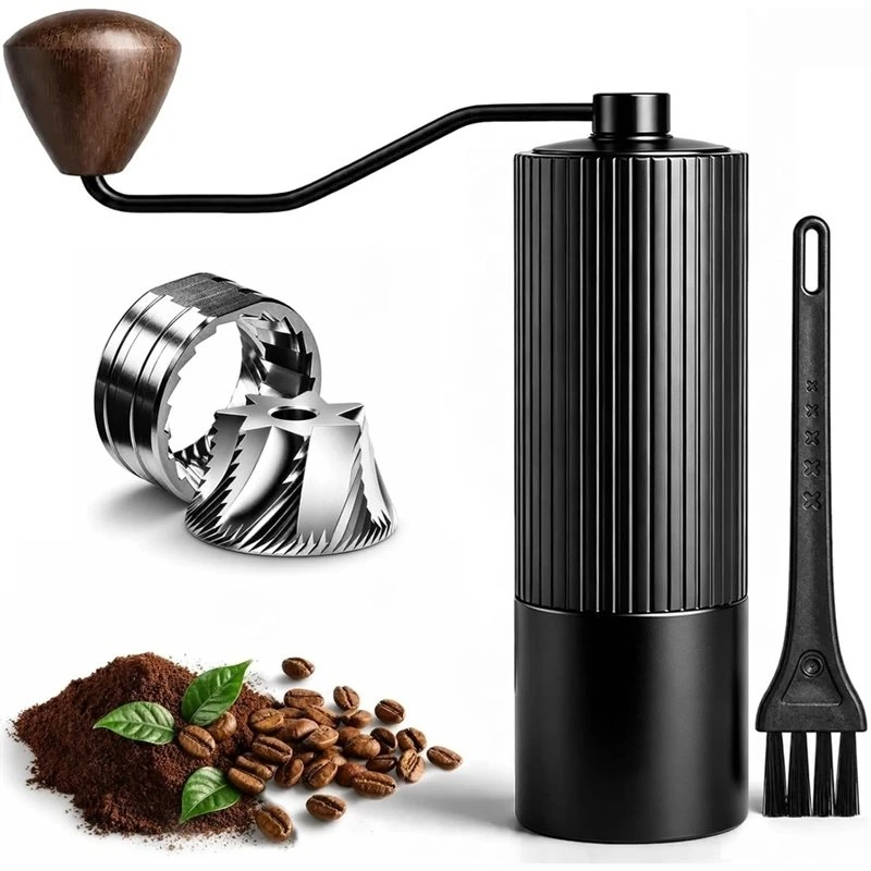 ABHI-Manual Coffee Grinder With 7-Core Stainless Steel Conical Burr, Hand Operated Coffee Bean…