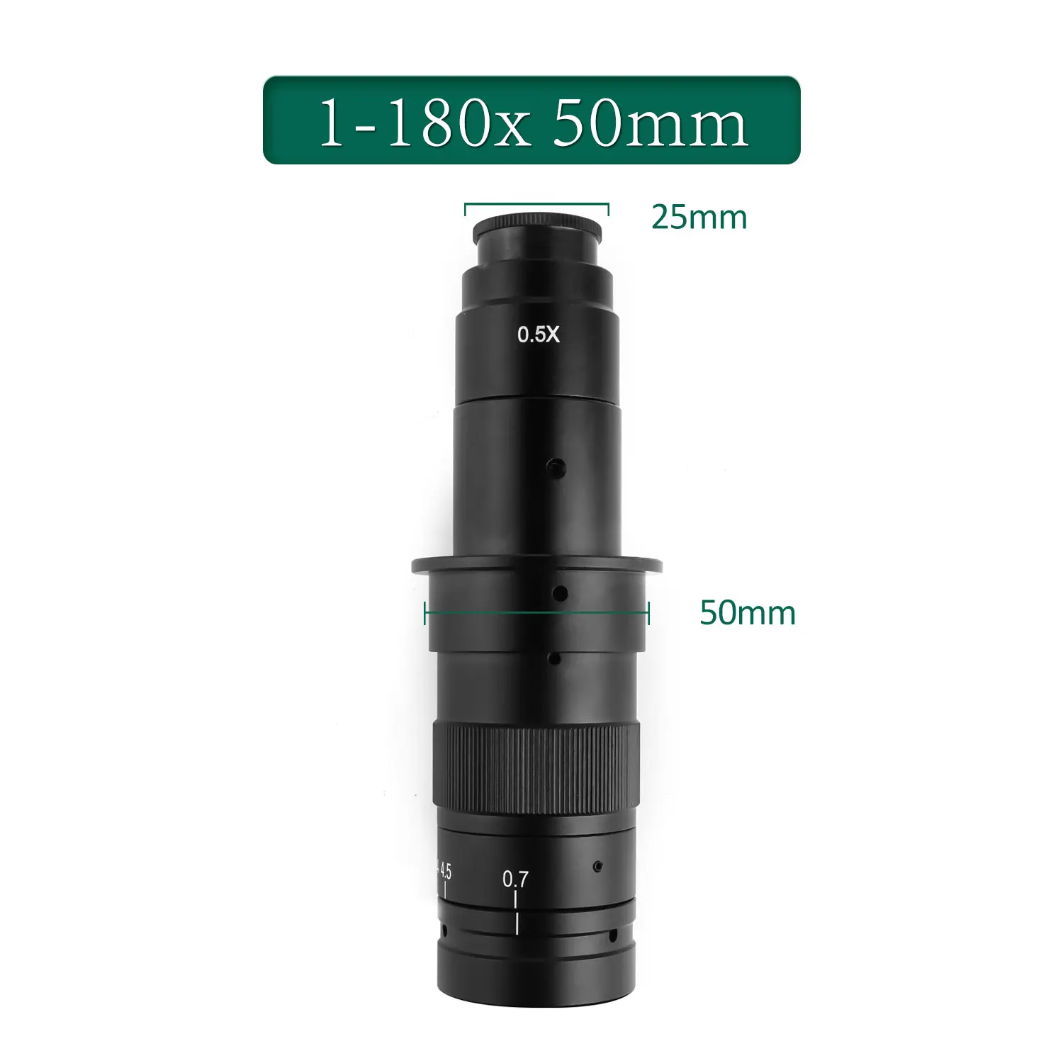 YIZHAN Vergrößerung Einstellbarer Zoom C-Mount Objektiv 180x 150x 130x 25mm Für HDMI VGA USB Video mikroskop Kamera Monokular – Detail 7