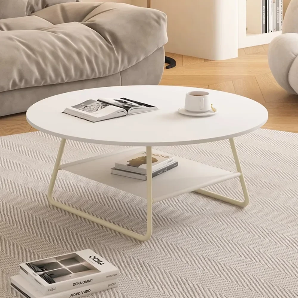 

White Simple Coffee Tables Large Organizer Hotel Minimalist Unique Small Coffee Tables Designer Low Mesa Centro Home Decoration