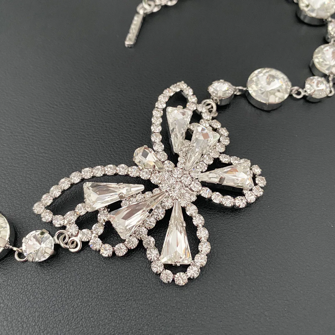 Necklace Temperament Light Luxury Personality Short Butterfly For Women Luxury Collares Para Mujer Collar Jewelry Collier Femme