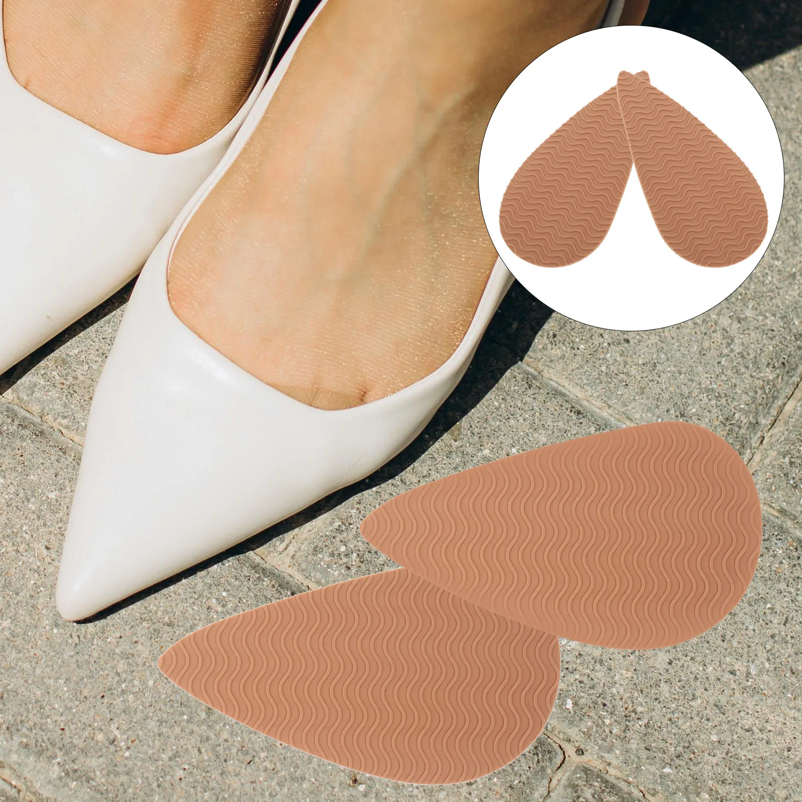 

Anti-slip Stickers Soles Forefoot Pad High Heels Wear Anti-friction Silica Shoes Heel Stoppers Non-slip