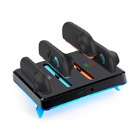 DOBE RGB Charging Dock for Nintendo Switch 2 Joy-Con Controllers-Black
