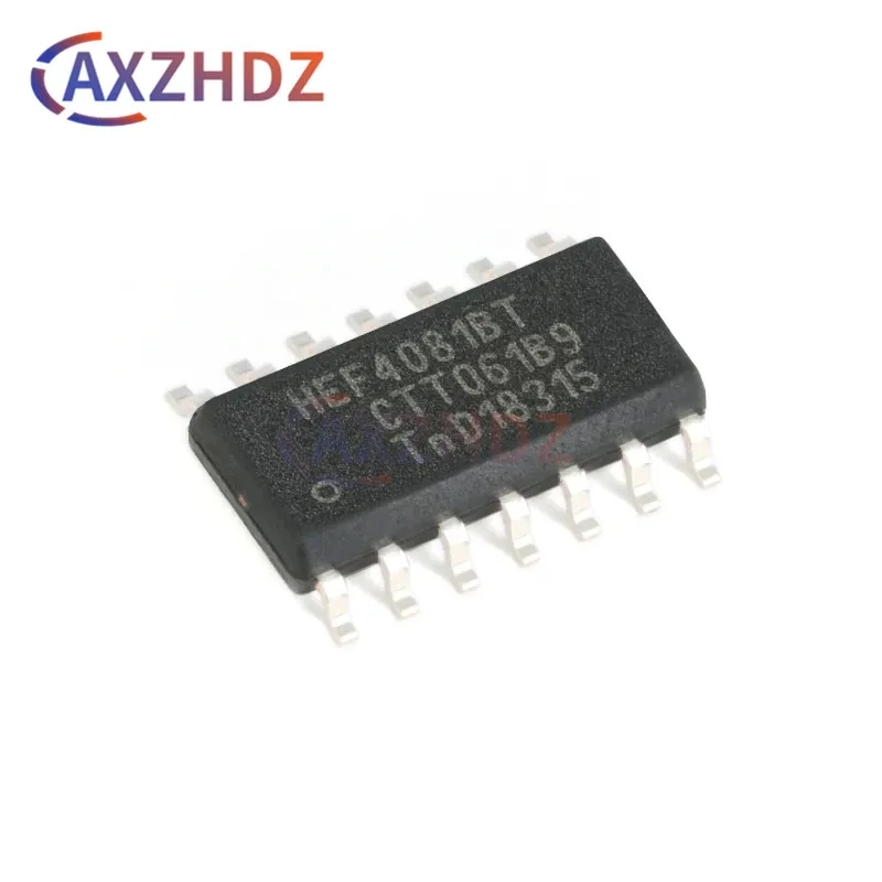 10PCS HEF4081BT SOP-14 SMD CD4081 CD4081BM 3V - 15V Quad 2-input AND gate IC