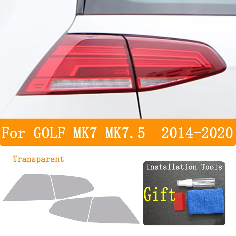 Für GOLF MK7 MK7.5 2014-2020 Auto Außen Scheinwerfer Anti-scratch Front Lampe Tönung TPU Schutz Film Reparatur zubehör Aufkleber