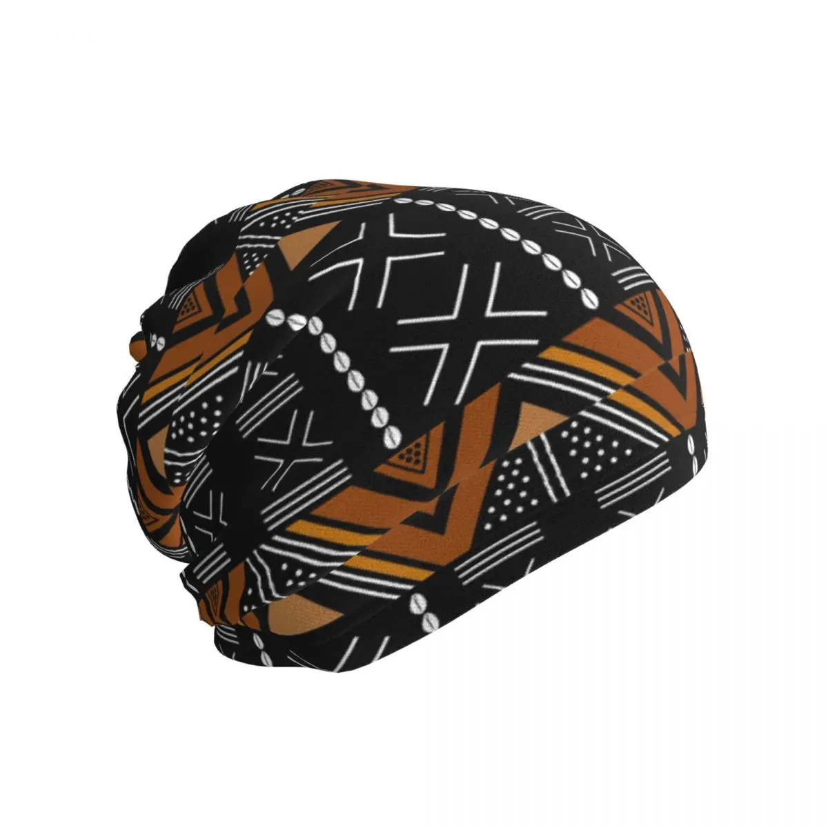 African Mud Cloth Bogolan Design Bandana Neck Gaiter Printed Wrap Mask Scarf Multi-use Headband Unisex Adult Winter