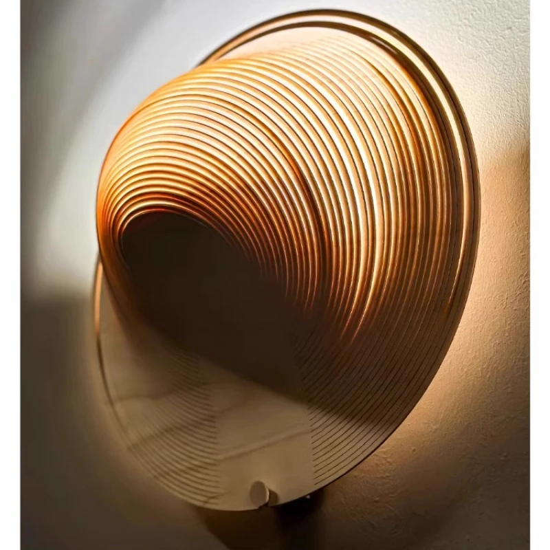 Log ItalianDesigner Style Creative Personality Fashionable Home Decor Bedside Wall Light Japanese Style Wabi-sabi Wind Wall Lamp