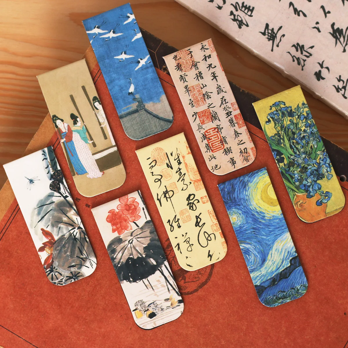 4pcs/Set Retro style art Bookmark for Pages Books Readers Children Collection