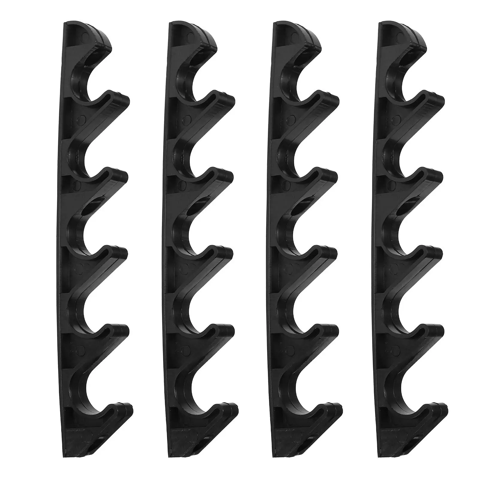 4Pcs Plastic Adjustable Chair For Garden Lounge Chair Outdoor Chaise Recliner Buckle Five-gear Bracket Folding