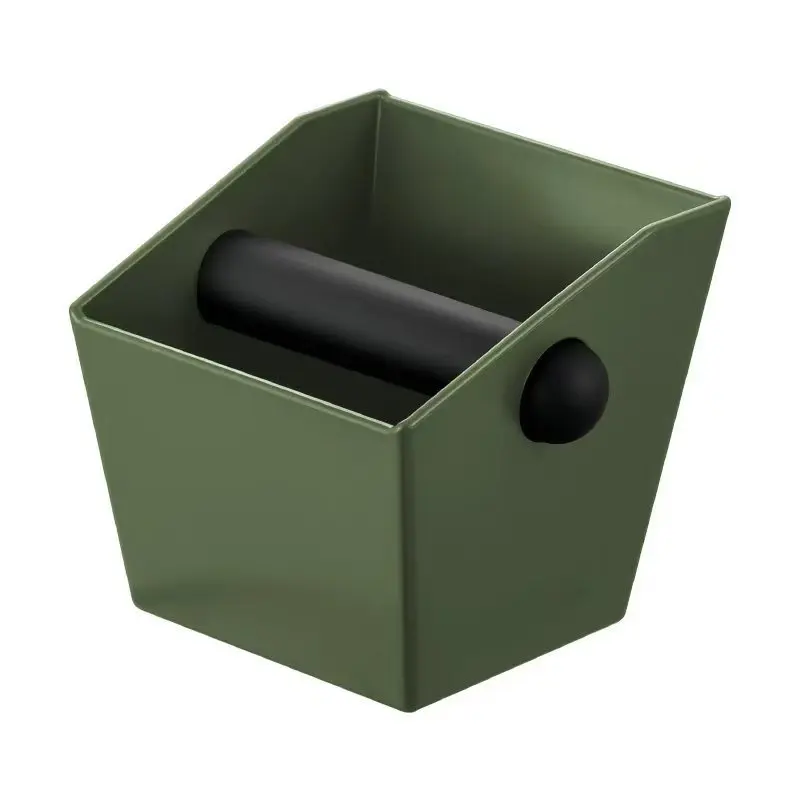 Compact Espresso Knock Bin ABS Plastic Coffee Grounds Container Small Waste Bucket For Kitchen Counter Barista Gear