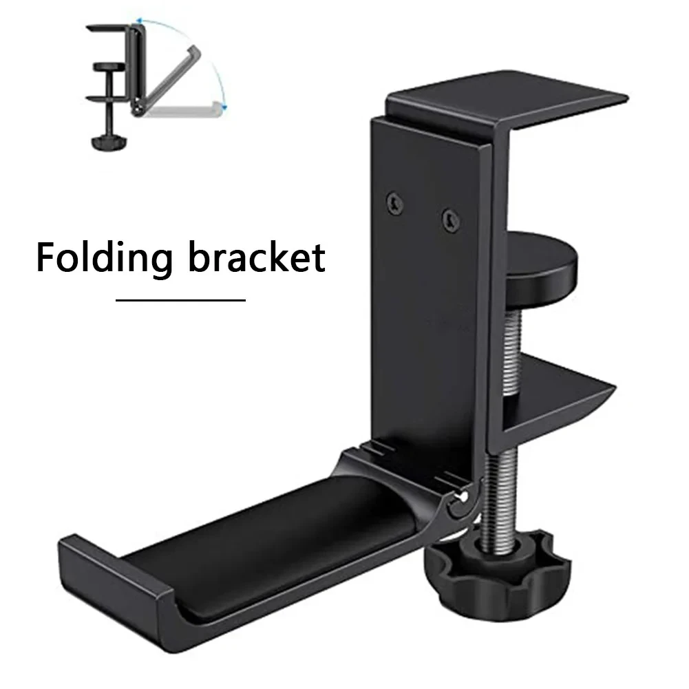 Adjustable Foldable Headphone Holder Lightweight Headphone Hanger Universal Anti-scratch Under Desk Headset Holder Hook Hanger