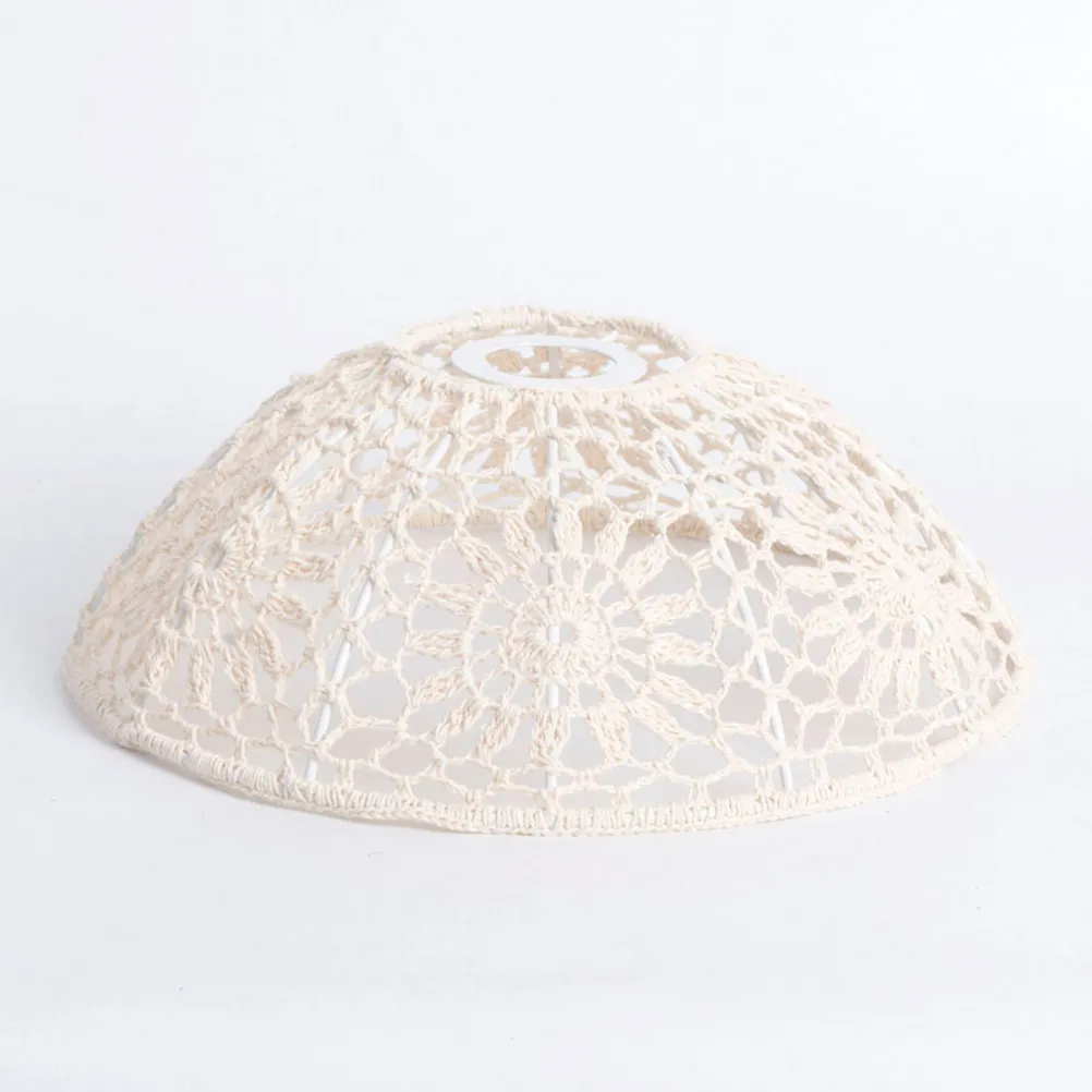 

Богемный абажур ручной работы из хлопкового шпагата, плетеный, для подвесного светильника, для декора дома в стиле фермерского дома, винтажный, рустик, для освещения интерьера
