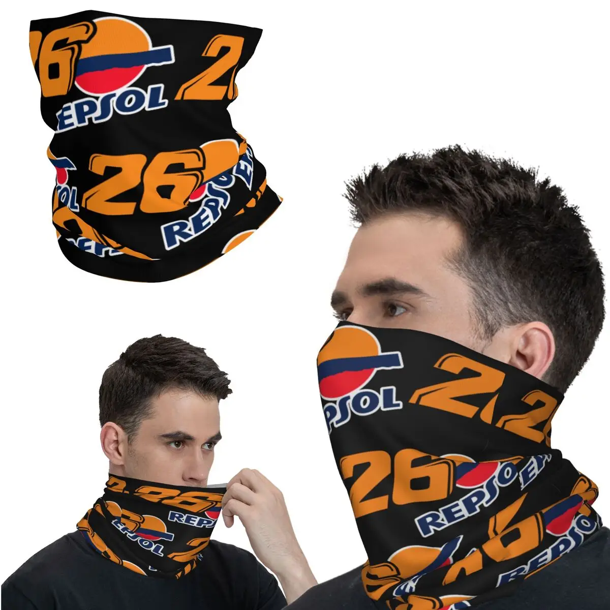 Slick Repsol Bandana Neck Gaiter Motocross Face Scarf Multi-use Balaclava Cycling Unisex Adult Breathable