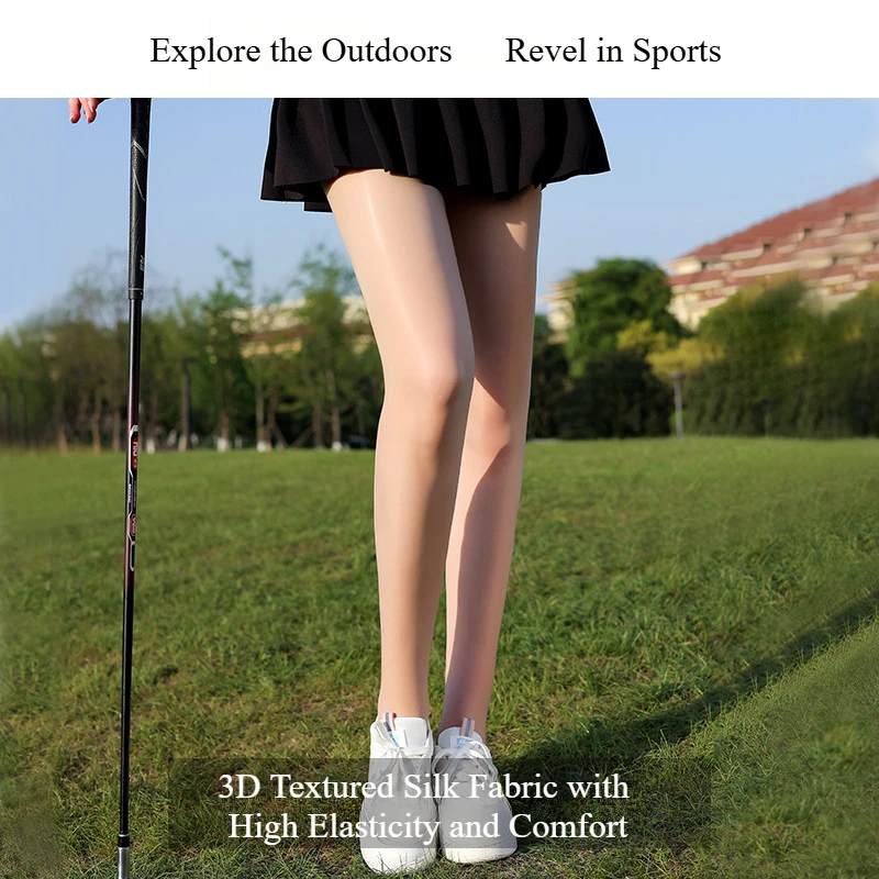 

Summer golf silk leggings ultra-thin comfortable breathable annular micro-pressure modified leg-type women's high-tube stockings