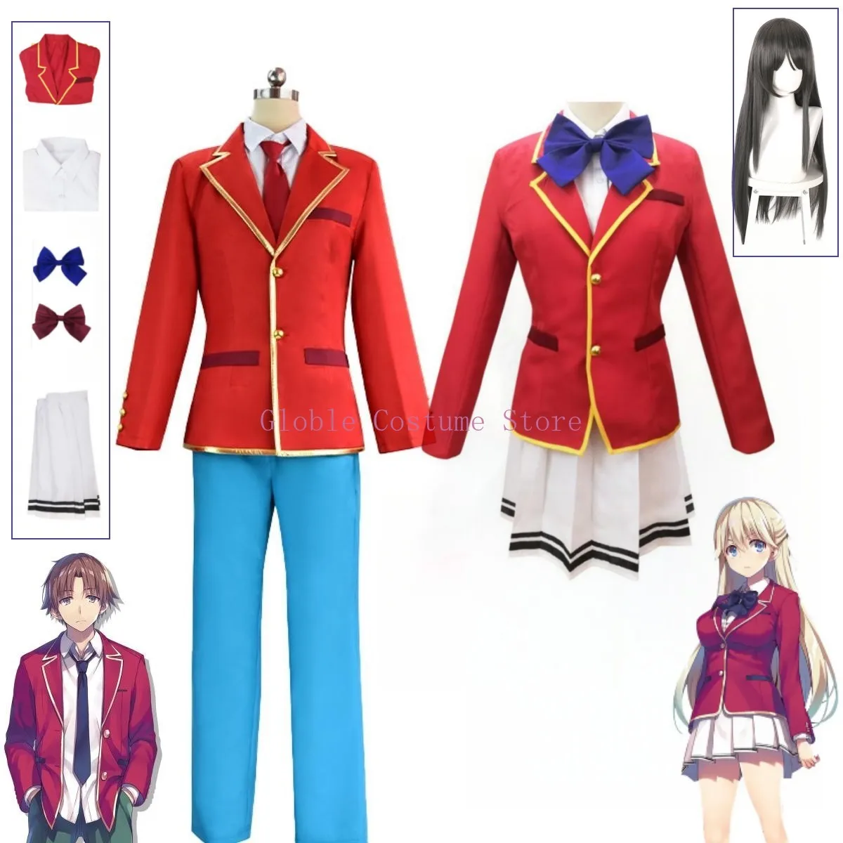 

Anime Classroom of the Elite Youkoso Jitsuryoku Shijou Shugi No Kyoushitsu E Kiyotaka Ayanokouji School Cosplay Costume