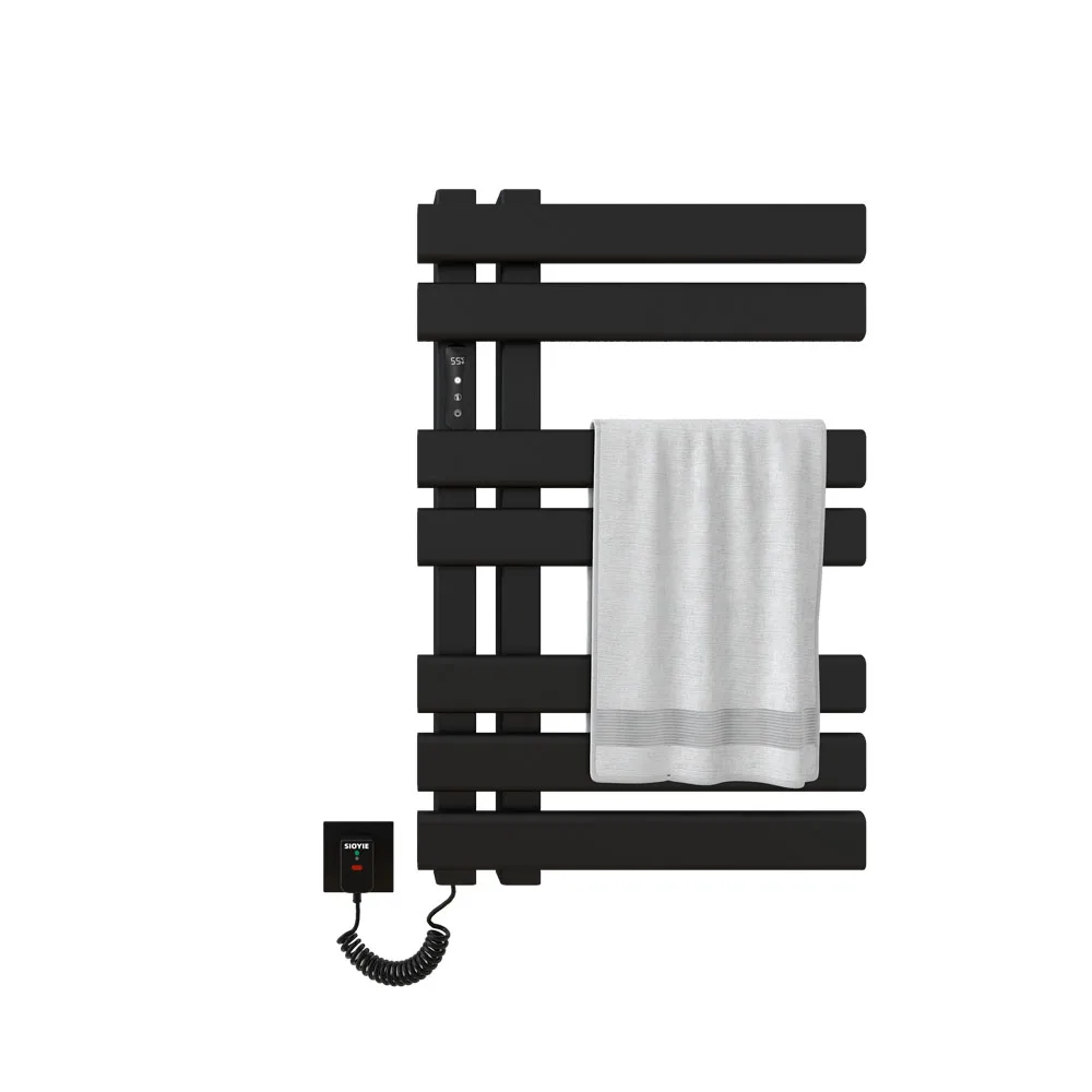 Waterproof Bathroom Electric Towel Rack 30°~70℃ carbon fiber Temperature &Time control Smart Home Heated Towel Rail warmer 180W