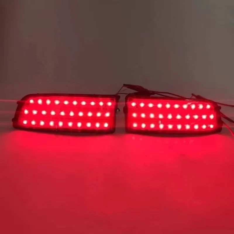 غرامة ل 1 زوج الأحمر LED المصد الخلفي عاكس مرسيدس بنز العداء W906 06-18 ضوء الذيل الفرامل الضباب الخفيف #5