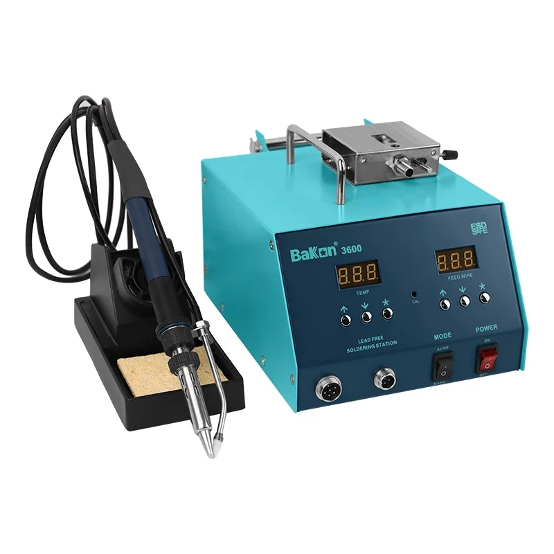 Bakon Factory BK3600 High Frequency Lead-Free Solder BGA Rework Auto Wire Feeder Tin Soldering Station