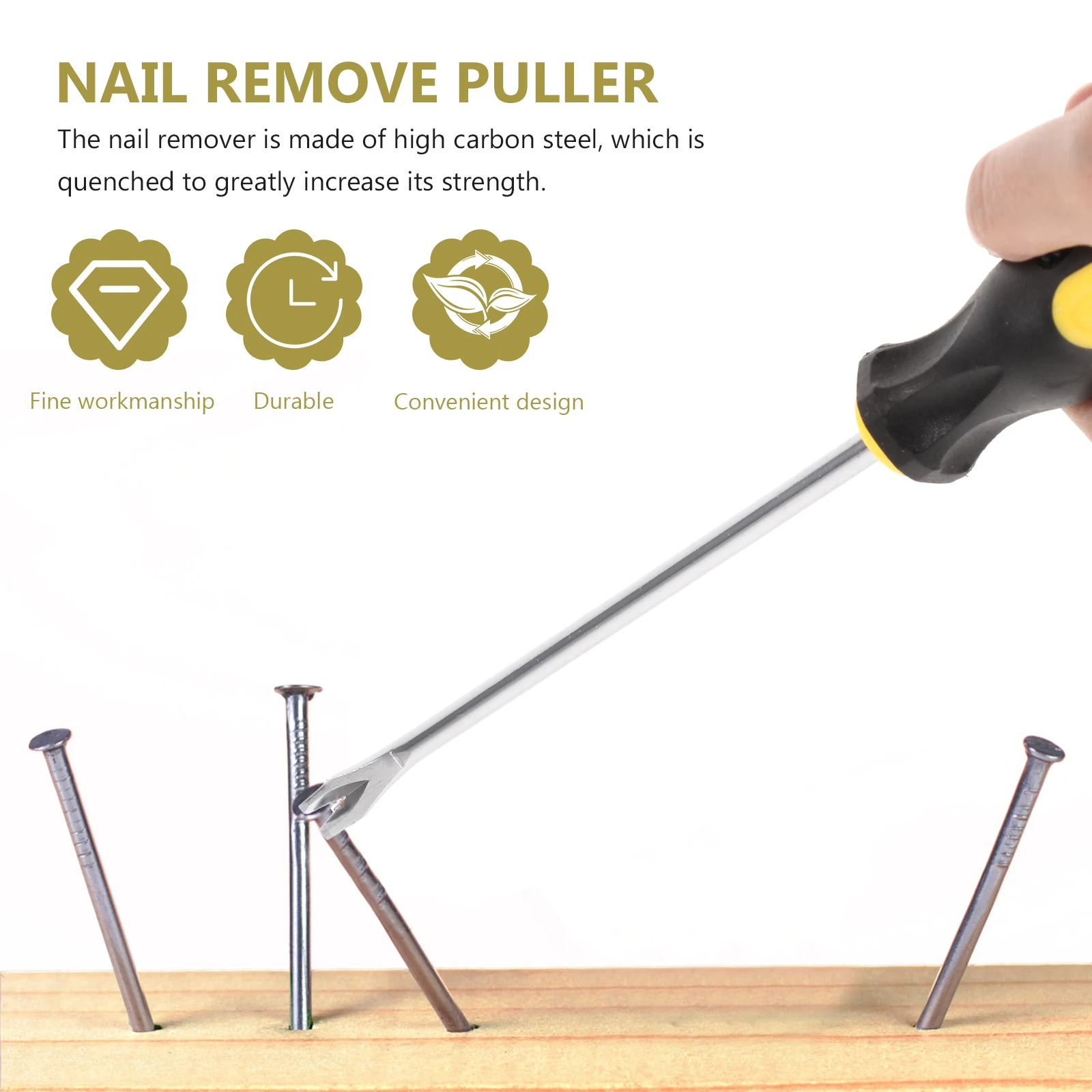 Ultra Sharp Steel Upholstery Staple Remover Tool Nail Puller Pry for Carpets Floors Roofing Manual Extraction Handheld Paver