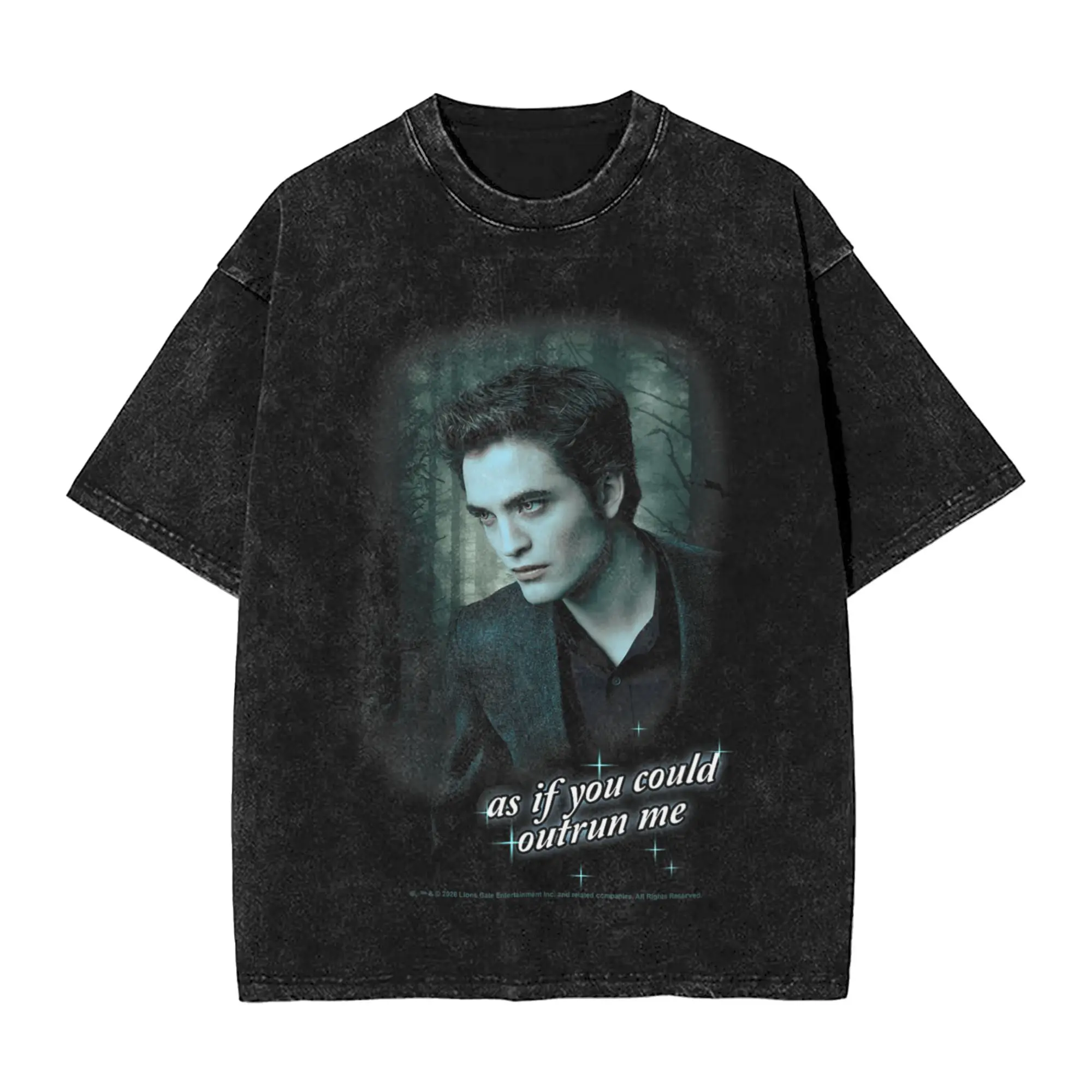Twilight Edward As If You Could Outrun Me Forest Scene Movie T Shirts Men 100% Cotton Novelty T-Shirt Crew Neck  Tees Clothing
