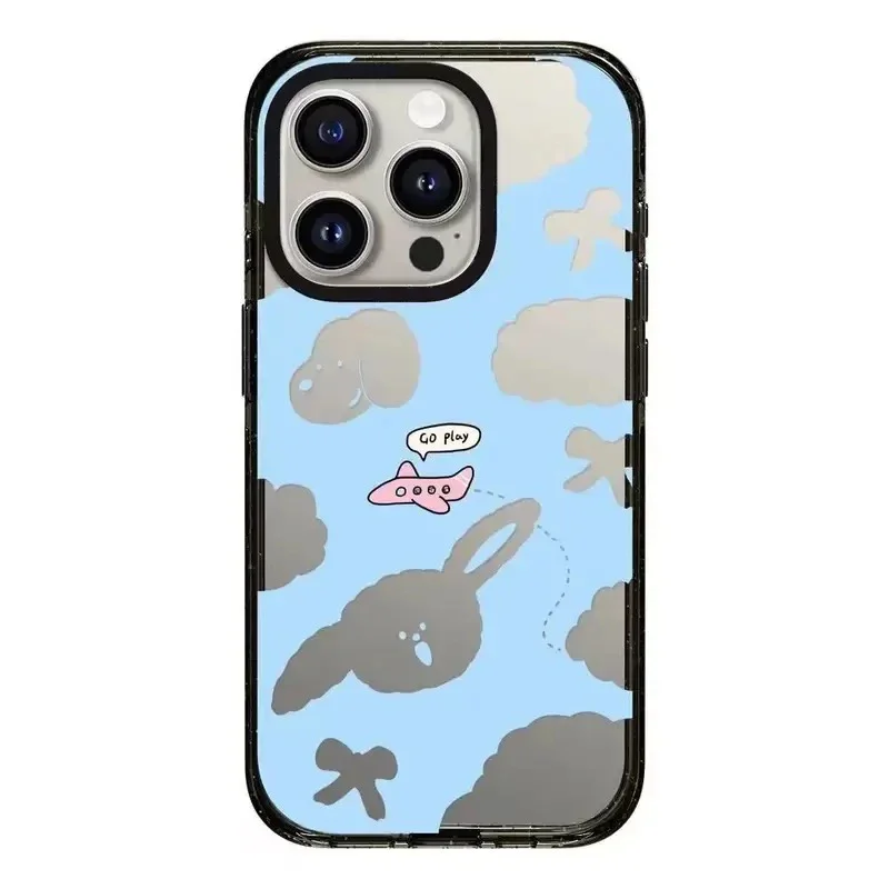 

Relax Cartoon Acrylic Black Border Phone Case Cover for IPhone 11 12 13 14 15 Pro Max Case