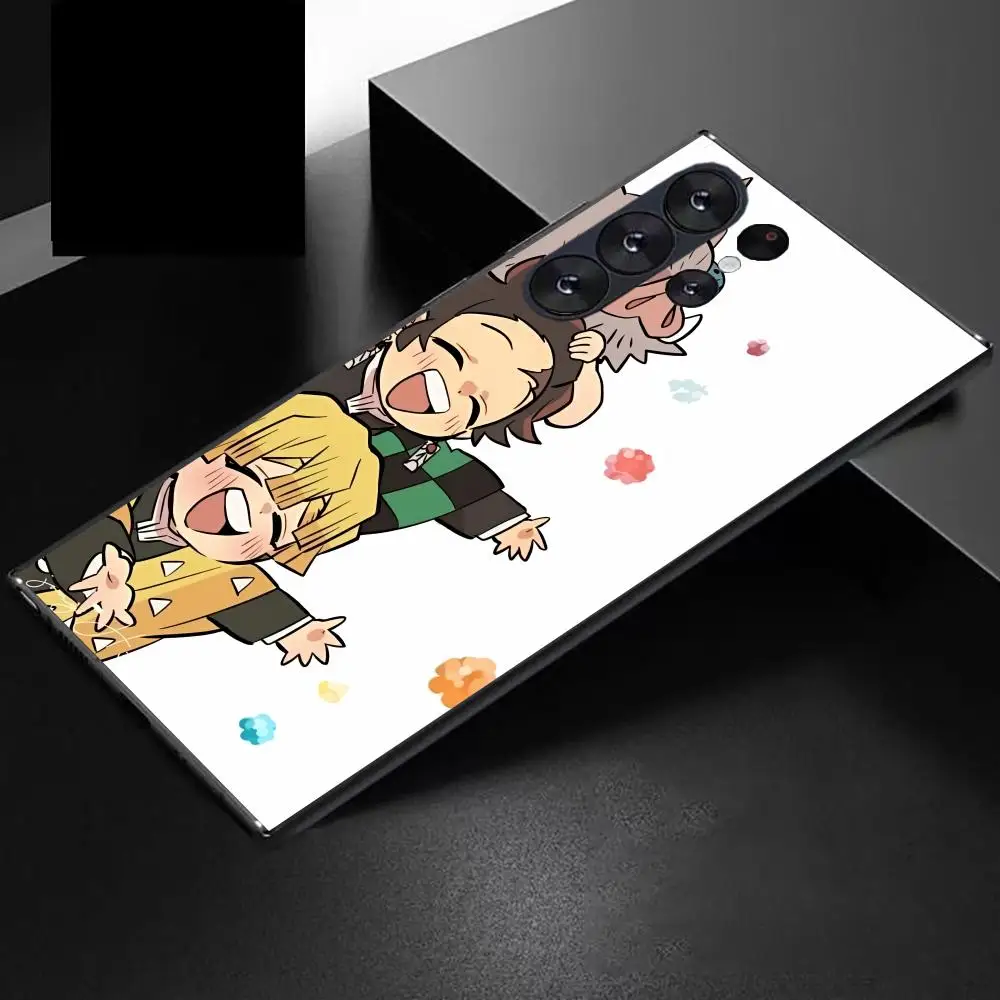 Japan Anime D-Demon Slayer Phone Case For Samsung Galaxy S25 Ultra S22 S23 S24 Ultra S21 S20 5G Protective Soft Silicone TPU Fu