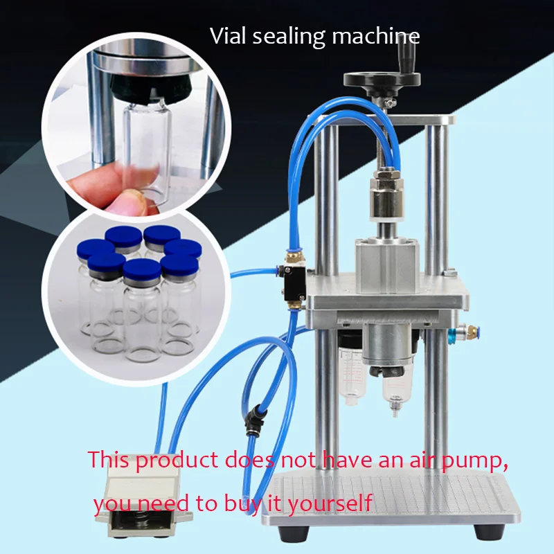 

13-15MM Pneumatic Oral Liquid Bottle Capper Aluminum Perfume Bottle Capping Machine Vial Filling Capping Machine Perfumes Sealer