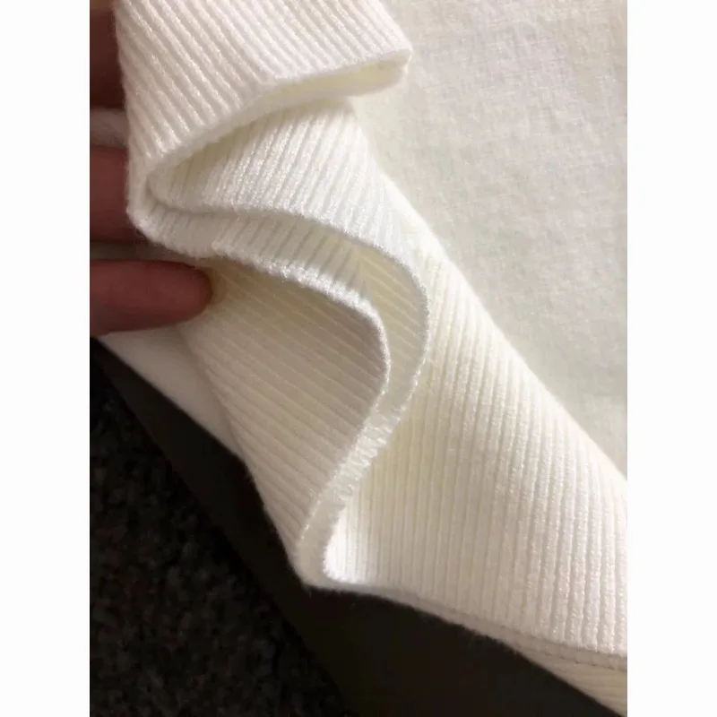 Sudadera con capucha 2024 clásica Otoño/Invierno nueva colección suéter con cuello abatible blanco cuatro barras versátil Slim Fit Sudadera con