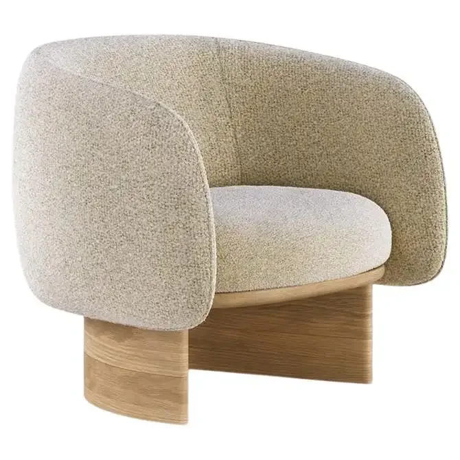 #Italian Wooden Chair Fabric Color Optional Lazy Chair for Simple and Modern for Home Furniture Casual Living Room Apartment Use