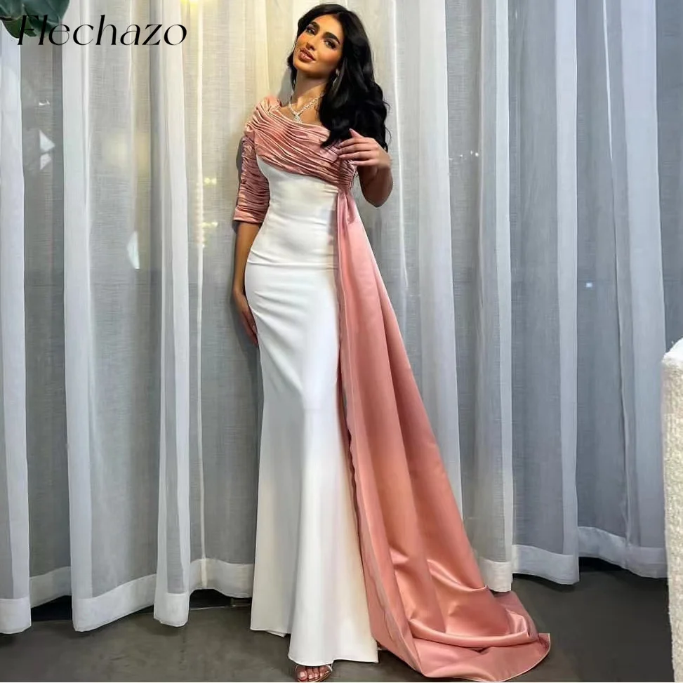 

Flechazo Sheath Evening Dresses Floor-Length One Shoulder Formal Party Dress For Women 2024 vestidos de noche فساتين السهرة