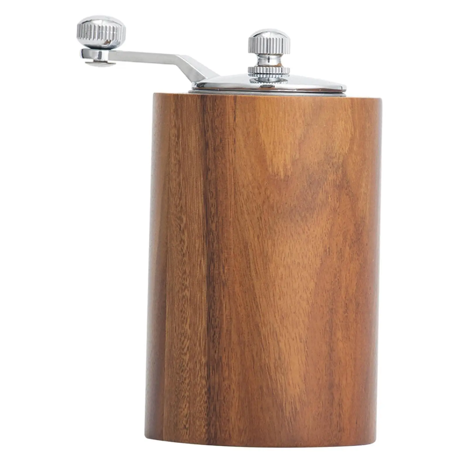 เครื่องบดกาแฟแบบแมนนวลปรับโรงสีไม้ทนทานสําหรับบาร์บ้านปิกนิก