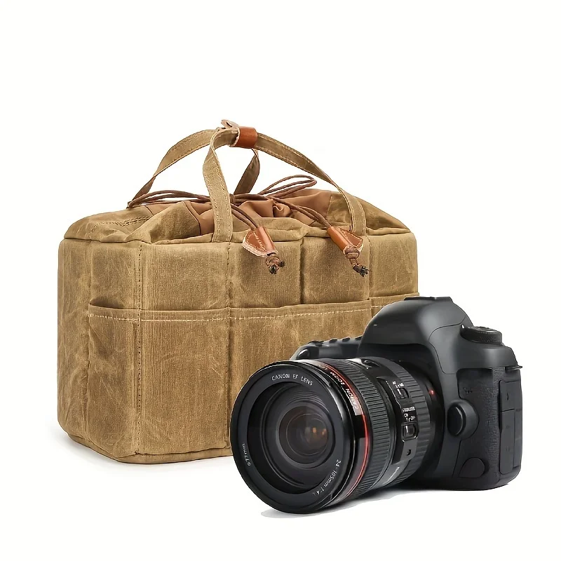 Sac de rangement pour appareil photo numérique SLR, sac de doublure pour appareil photo, sac à main pour objectif micro-unique, sac de rangement pour baril, sac pour appareil photo, sac de détermination pour appareil photo, Large-ca, 1PC